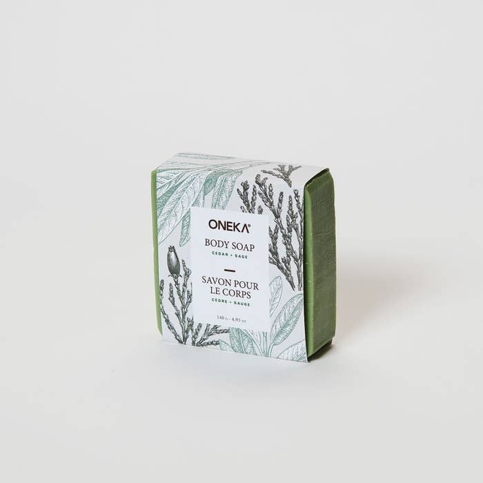 Soap Bar-Cedar & Sage- 140g-Wrap | Viva Earth Refillery